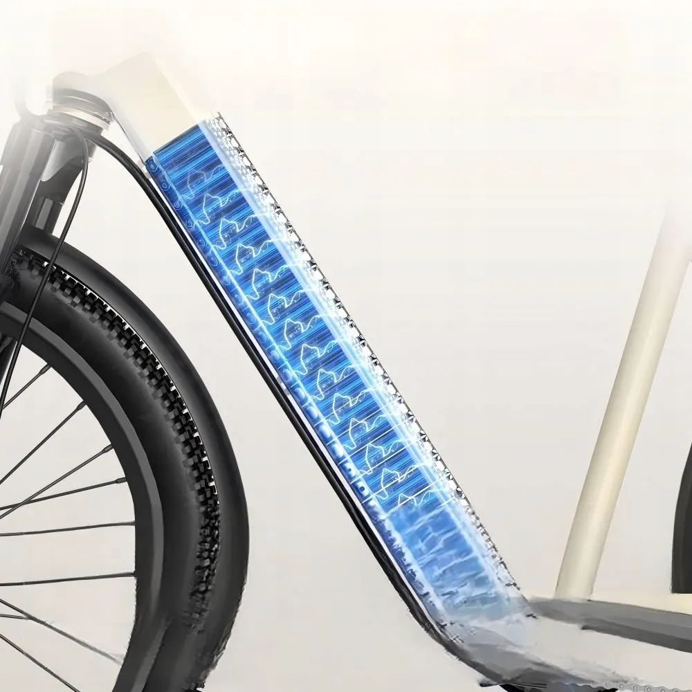 Cadre en aluminium du vélo électrique Aairsk SU7 beige