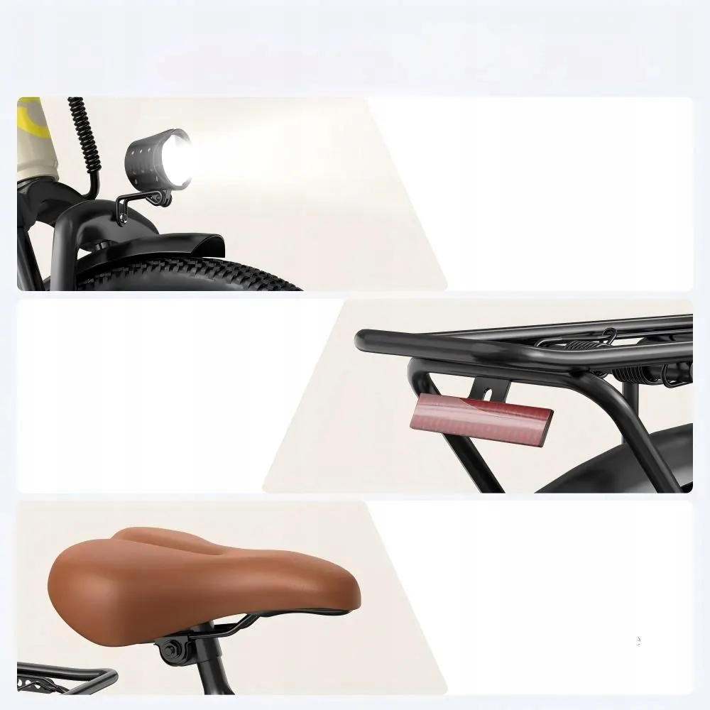 Vélo électrique Aairsk SU7 24 pouces avec charge maximale 120 kg