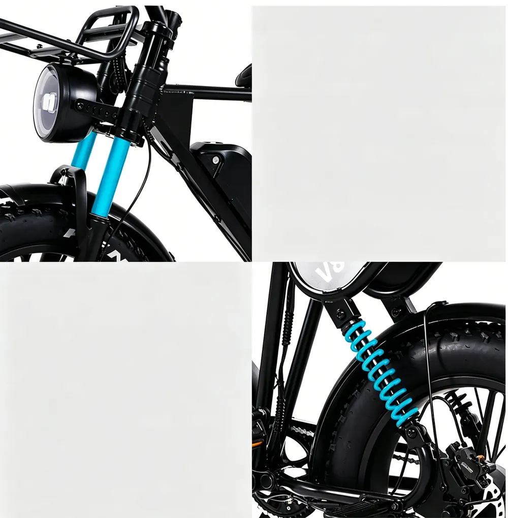 Roues de 20 pouces du vélo électrique Aairsk V8 Max, adaptées à la ville