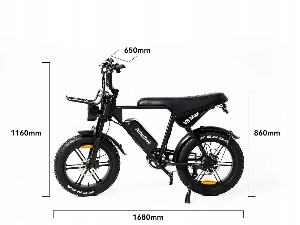 Vélo électrique Aairsk V8 Max 250W avec batterie 15Ah et autonomie longue distance