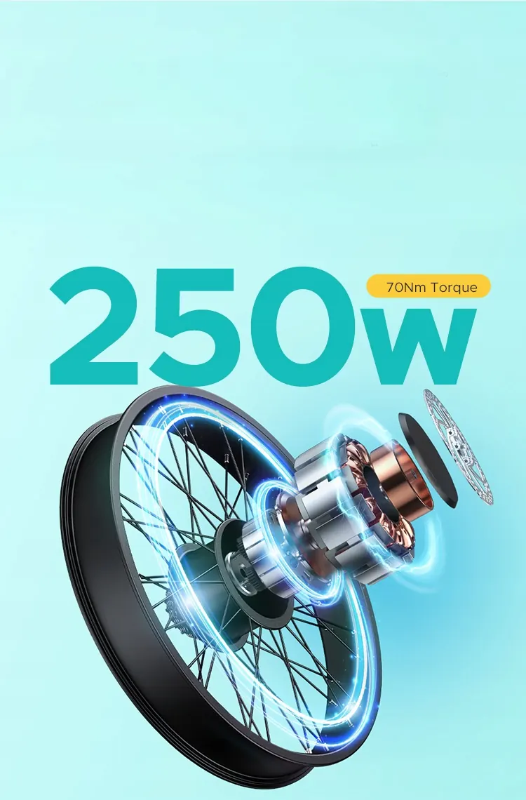 Moteur 250W du vélo électrique ENGWE E26 ST.