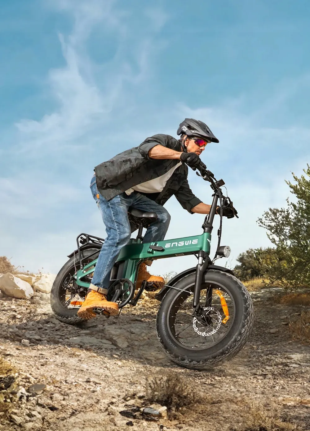Cadre en alliage de magnésium du vélo électrique pliant ENGWE EP-2 3.0 Boost