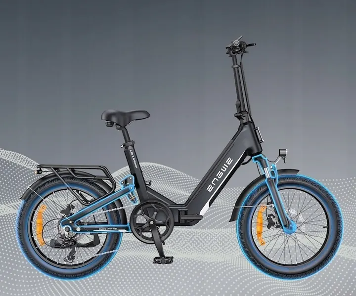 ENGWE L20 3.0 Pro avec chargeur rapide 8A et transmission Shimano 7 vitesses