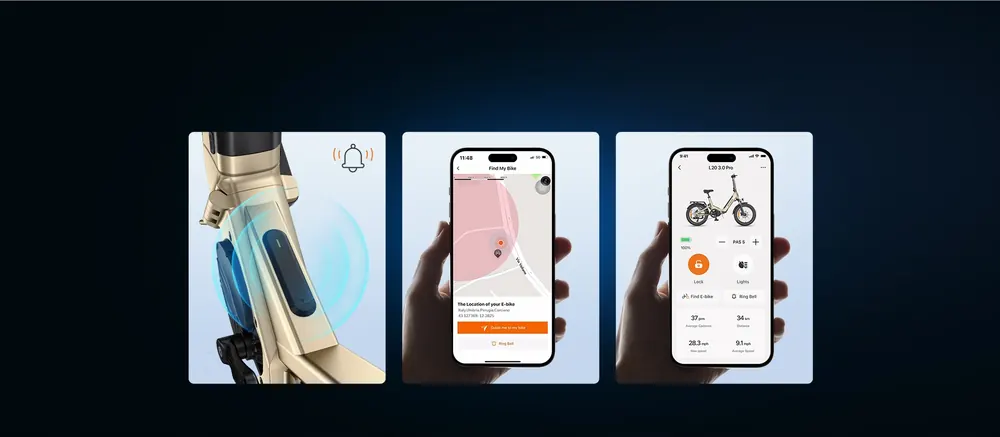 ENGWE L20 3.0 Pro, vélo électrique unisexe au design noir élégant