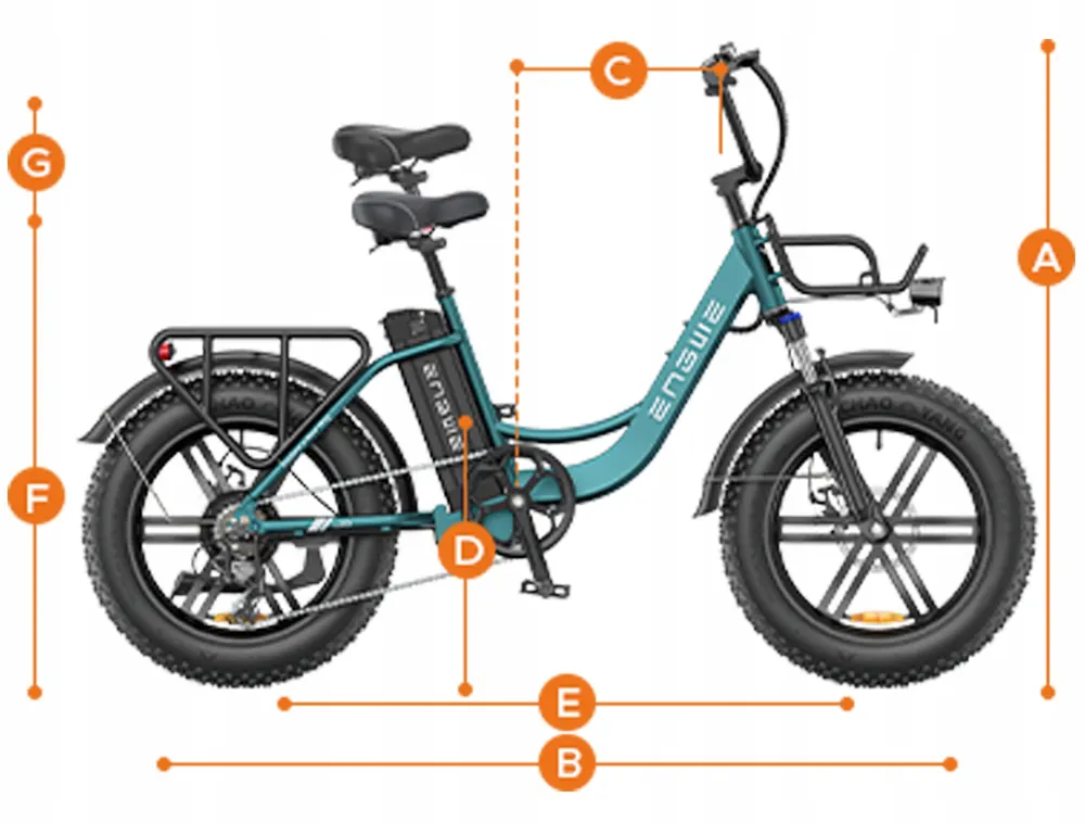 Moteur 250W du vélo électrique ENGWE L20 BOOST rouge