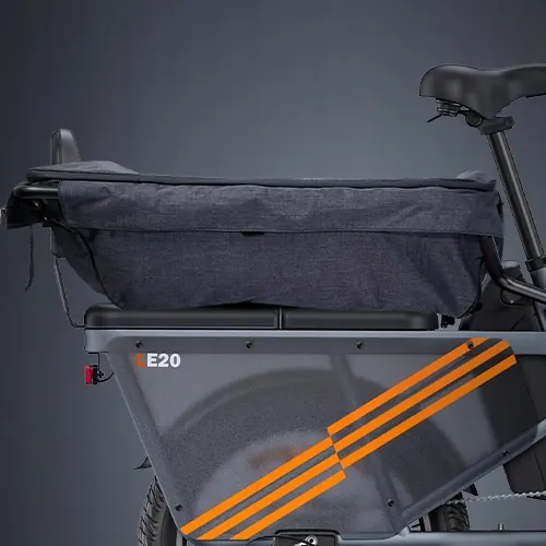 Emballage d'origine du vélo électrique ENGWE LE20 bleu