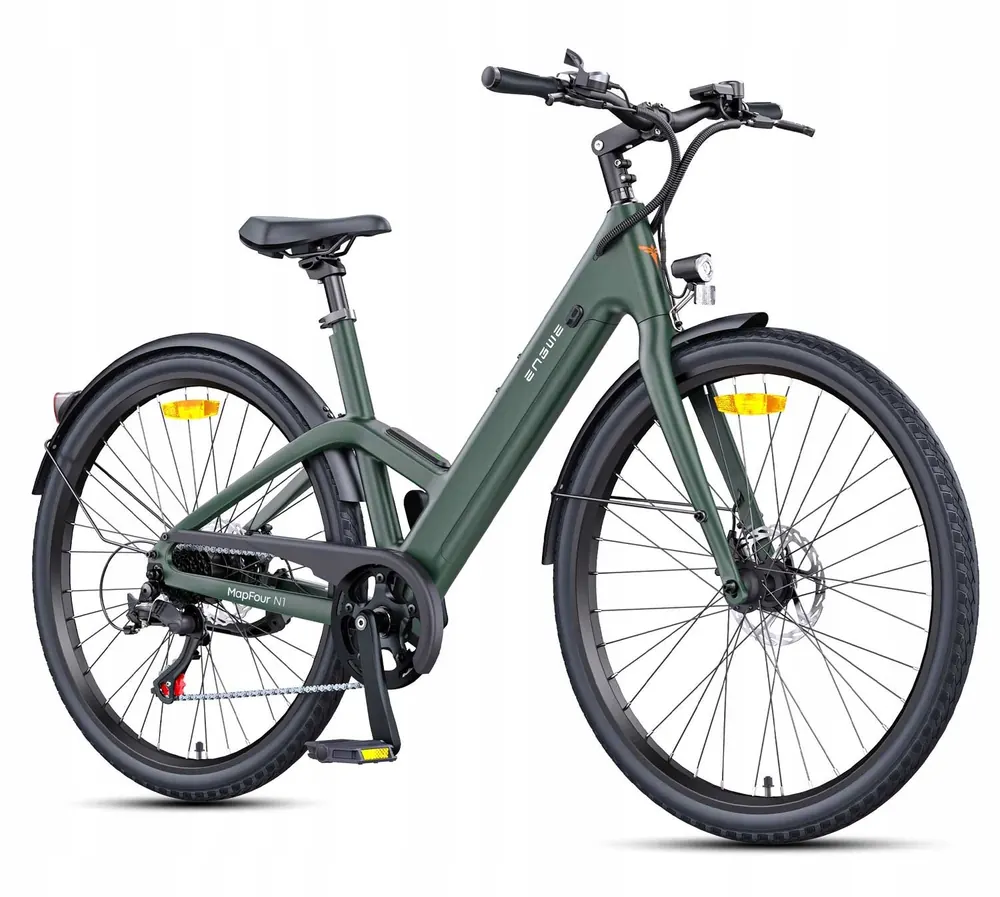 Vélo électrique ENGWE MapFour N1 AIR ST vert avec GPS intégré