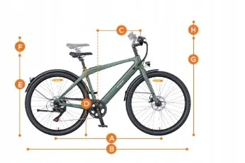 Freins à disque mécaniques du vélo électrique ENGWE MapFour N1 AIR ST