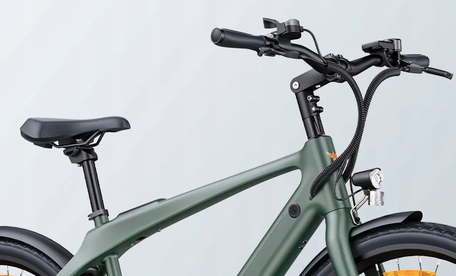 Vélo électrique ENGWE MapFour N1 AIR ST vert, adapté aux filles