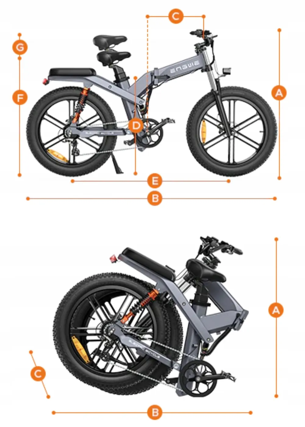 Vélo électrique ENGWE X26 modèle double batterie 29.2AH