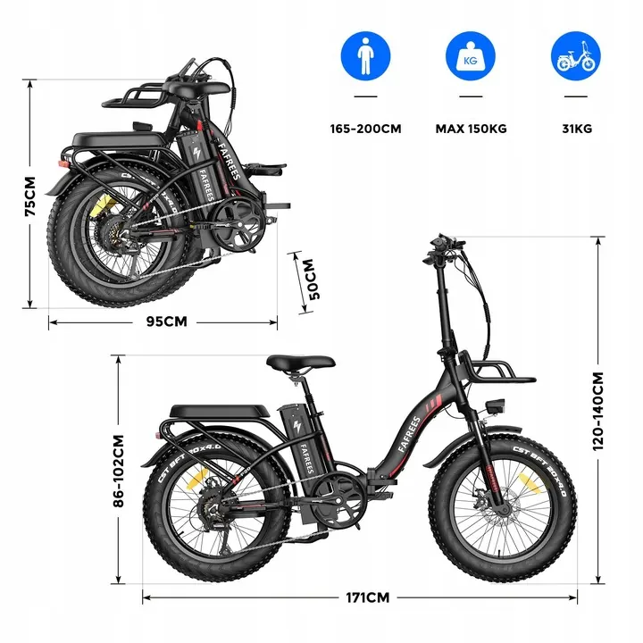 FAFREES F20 MAX Vélo Électrique Pliant image 15