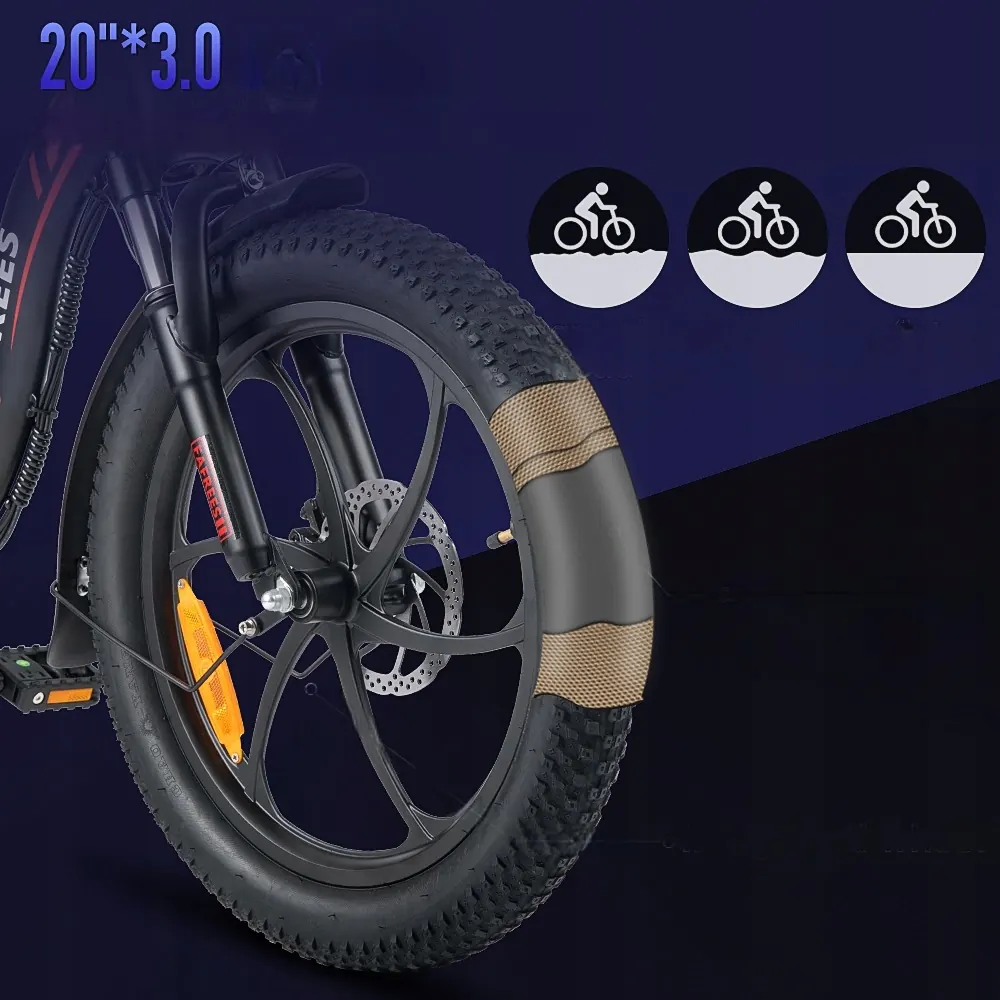 Moteur 250W du Fafrees F20 pliant électrique fat tire step through