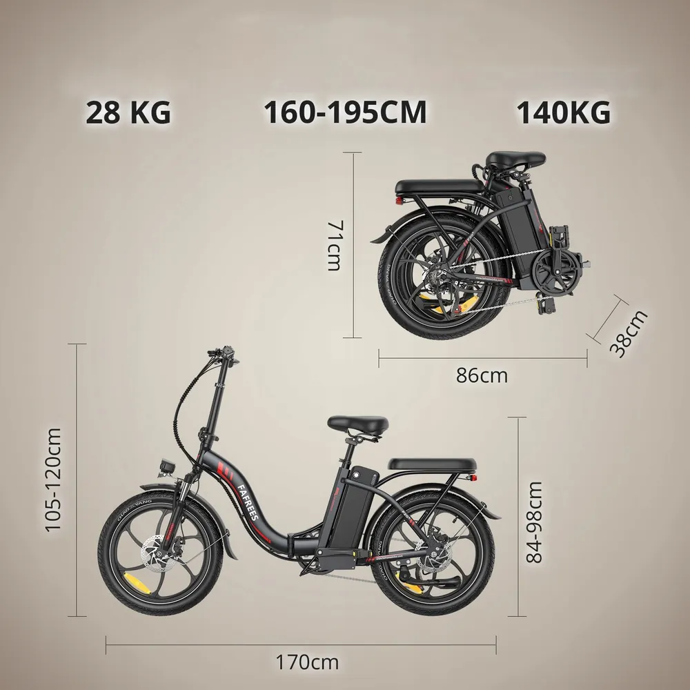 FAFREES F20+ Vélo Électrique Pliant image 10