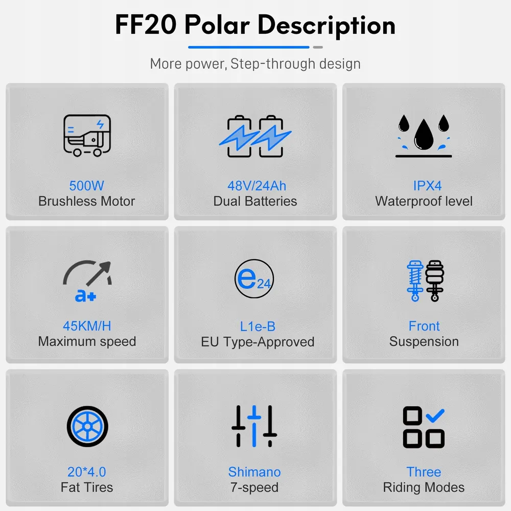 FAFREES FF20 Polar Vélo Électrique Pliant image 13