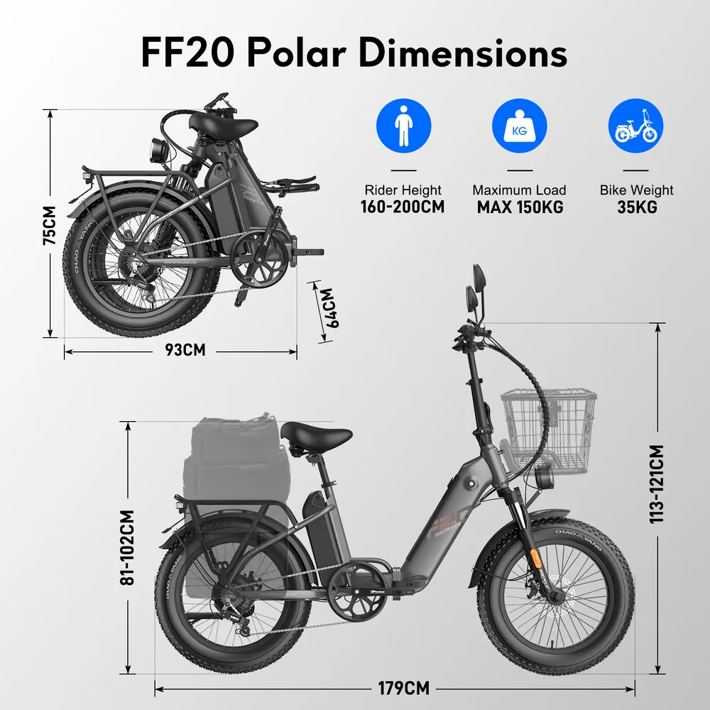 FAFREES FF20 Polar Vélo Électrique Pliant image 6