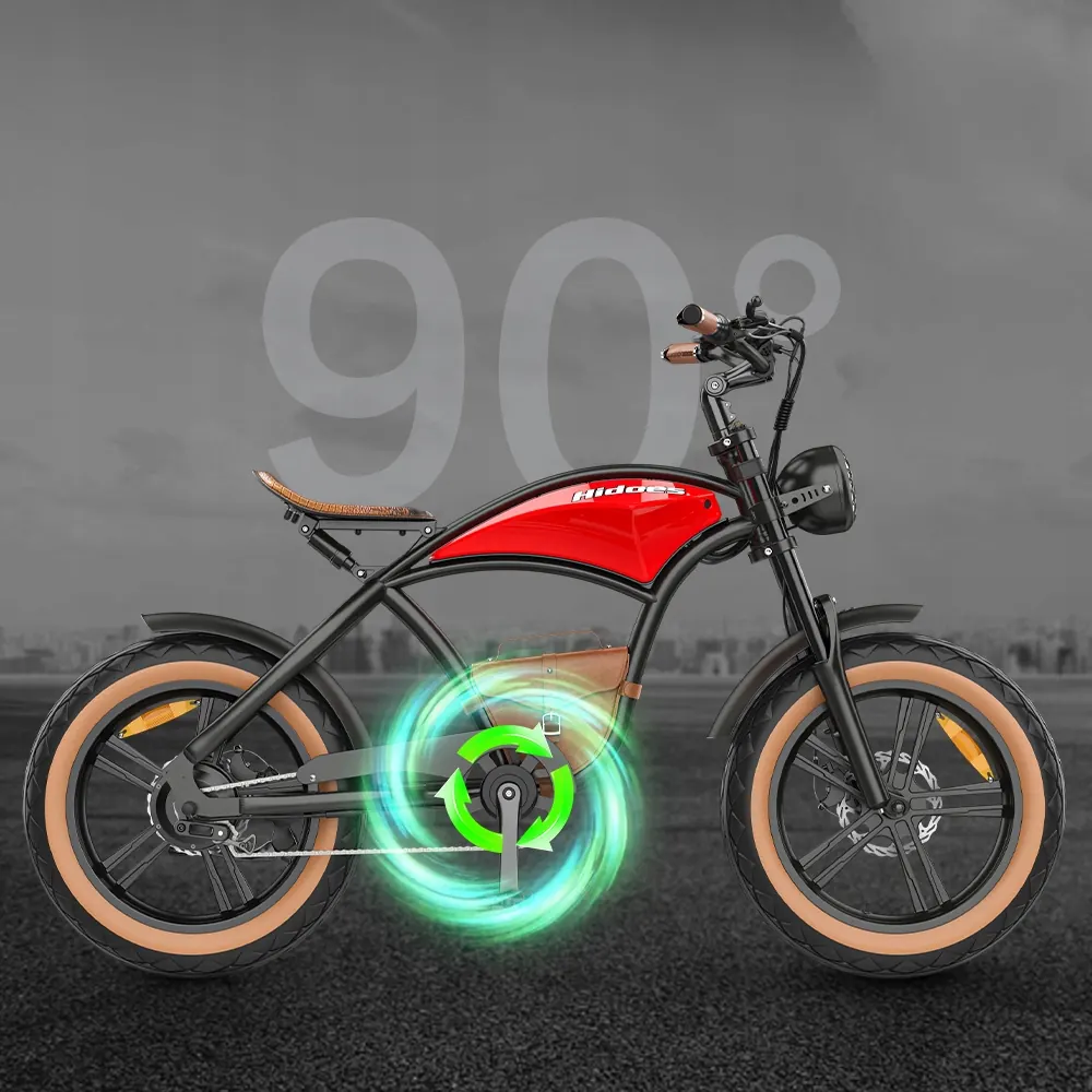 Emballage d'origine du vélo électrique HIDOES B10 1000W rouge
