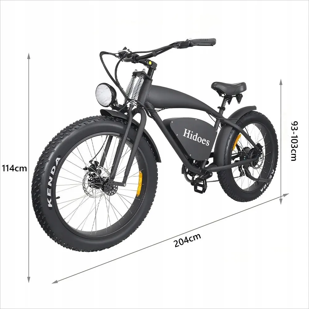 Code fabricant Hidoes B3 sur le cadre du vélo électrique Fat Tire