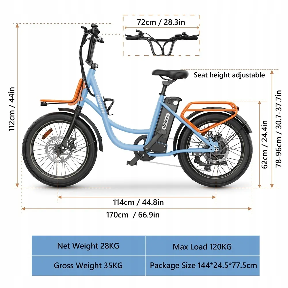 HIDOES C6 Vélo Électrique Fatbike image 14