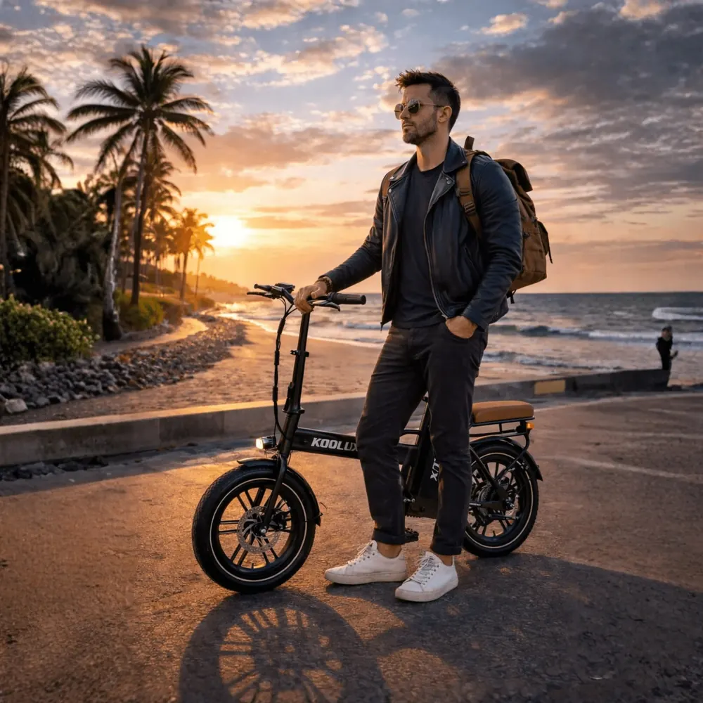Vélo électrique pliant KOOLUX X10 avec batterie 36V 13Ah et autonomie 65 km