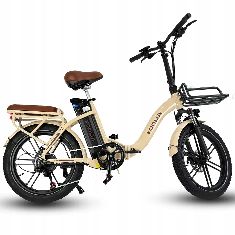 Vélo électrique pliant KOOLUX X16 avec batterie 48V 15.6Ah et moteur 500W