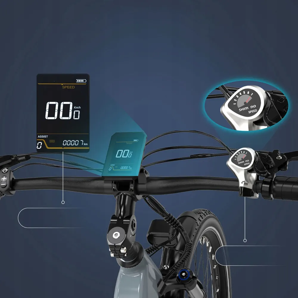 Vélo électrique KOOLUX X2 de couleur grise