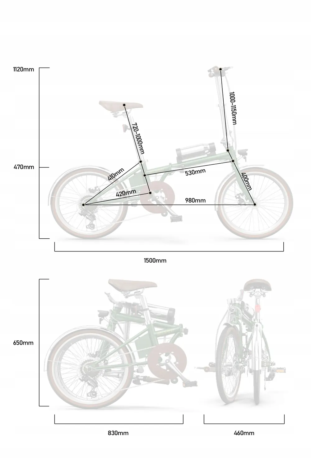 ONESPORT OT02 PRO Vélo Électrique Urbain Léger image 13