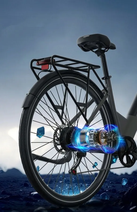 Cadre taille M du vélo électrique ONESPORT OT12 blanc