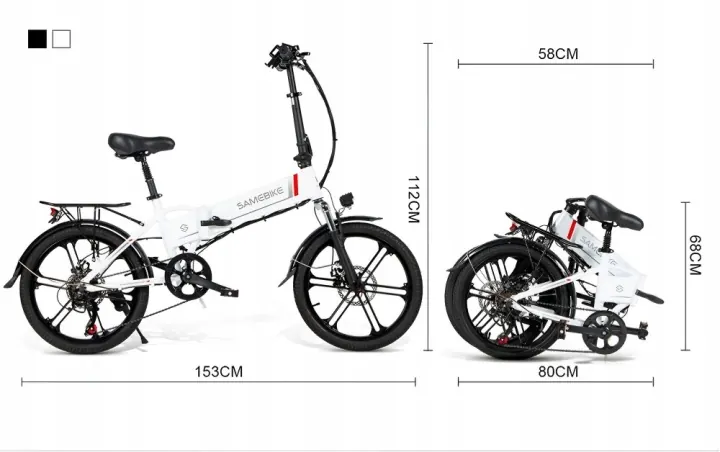 SAMEBIKE 20LVXD30-II emballage d'origine, vélo électrique pliant