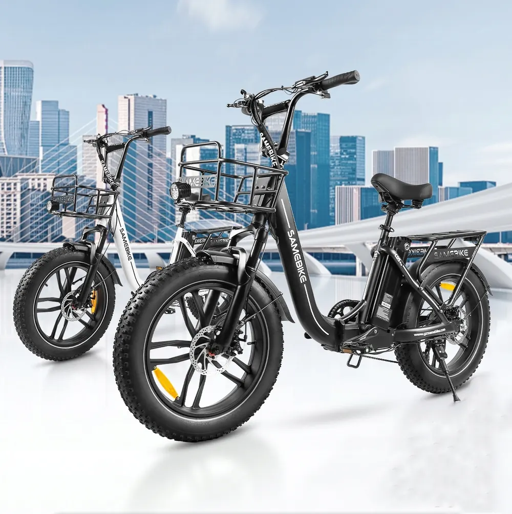 Samebike C05 Pro 20 pouces noir, vue d'ensemble du vélo électrique 500W