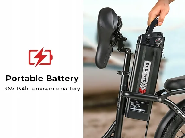 SAMEBIKE CY20 partiellement assemblé, vélo électrique pliable