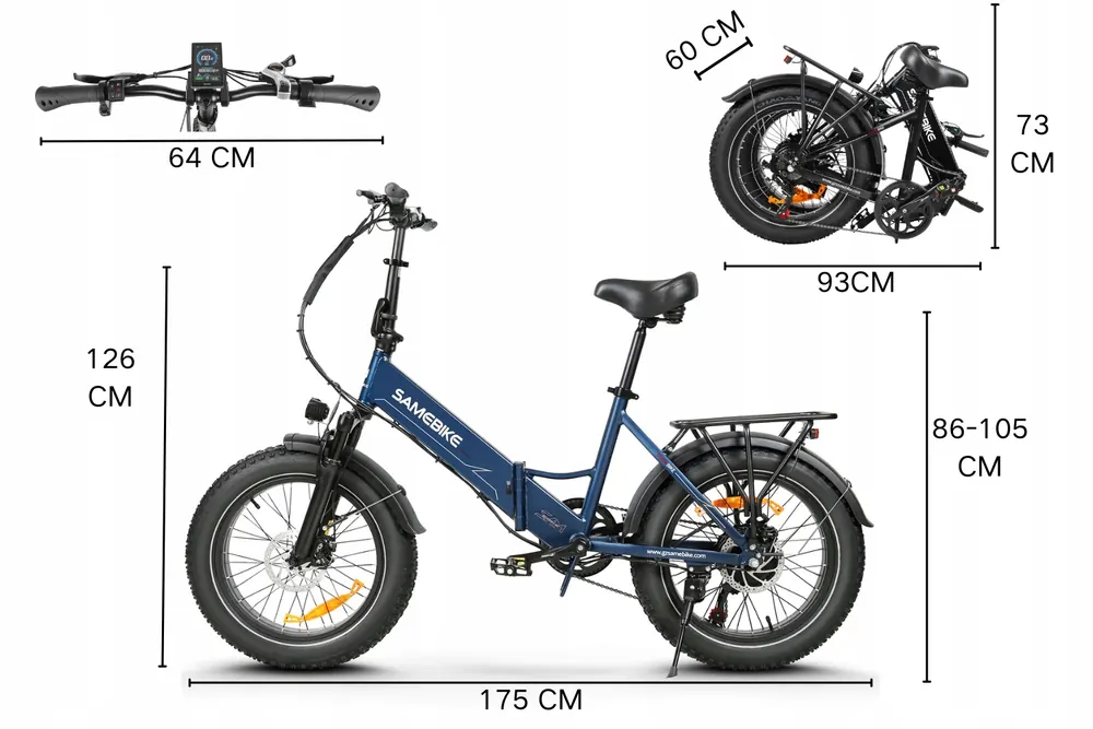 Emballage d'origine du vélo électrique SAMEBIKE LOTDM200-II