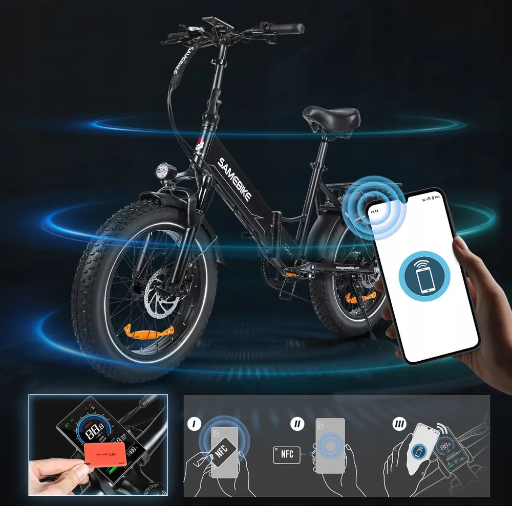 Cadre 16 pouces du vélo électrique SAMEBIKE LOTDM200-II