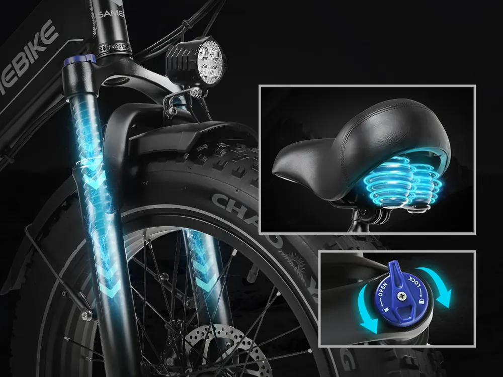 Roues 20 pouces du vélo électrique SAMEBIKE LOTDM200-II