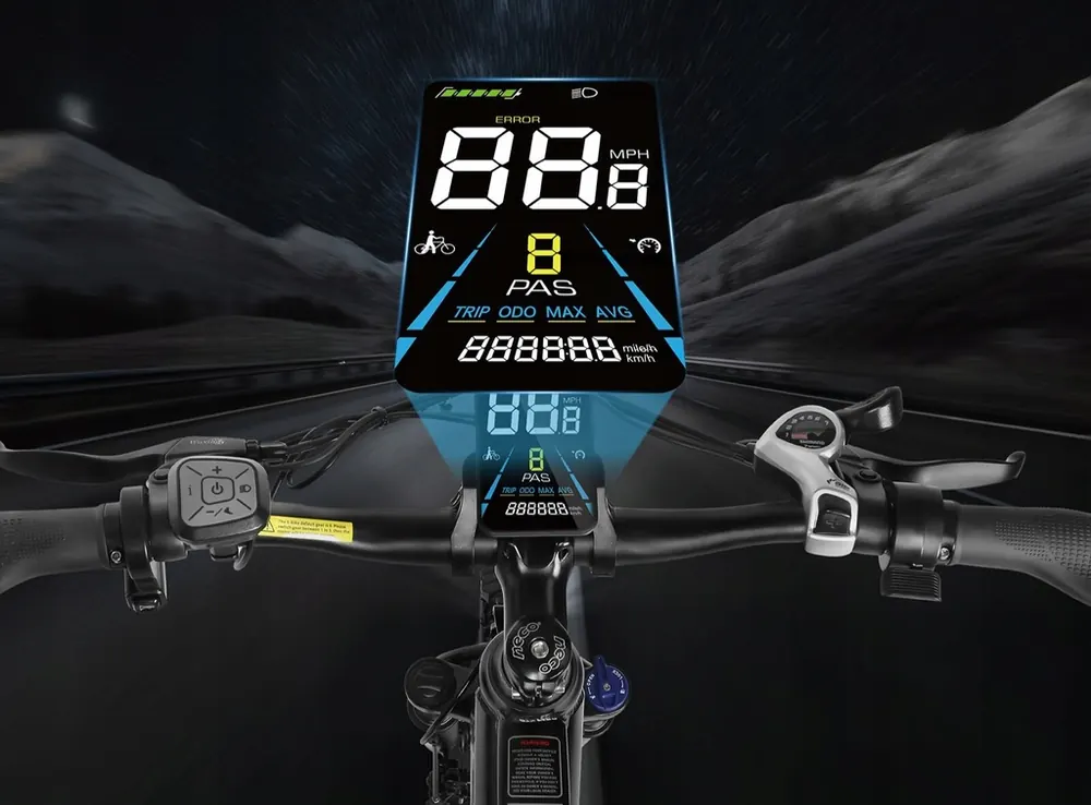 Vélo électrique SAMEBIKE RS-A01 MEN1.0 noir avec batterie 15Ah et moteur 500W