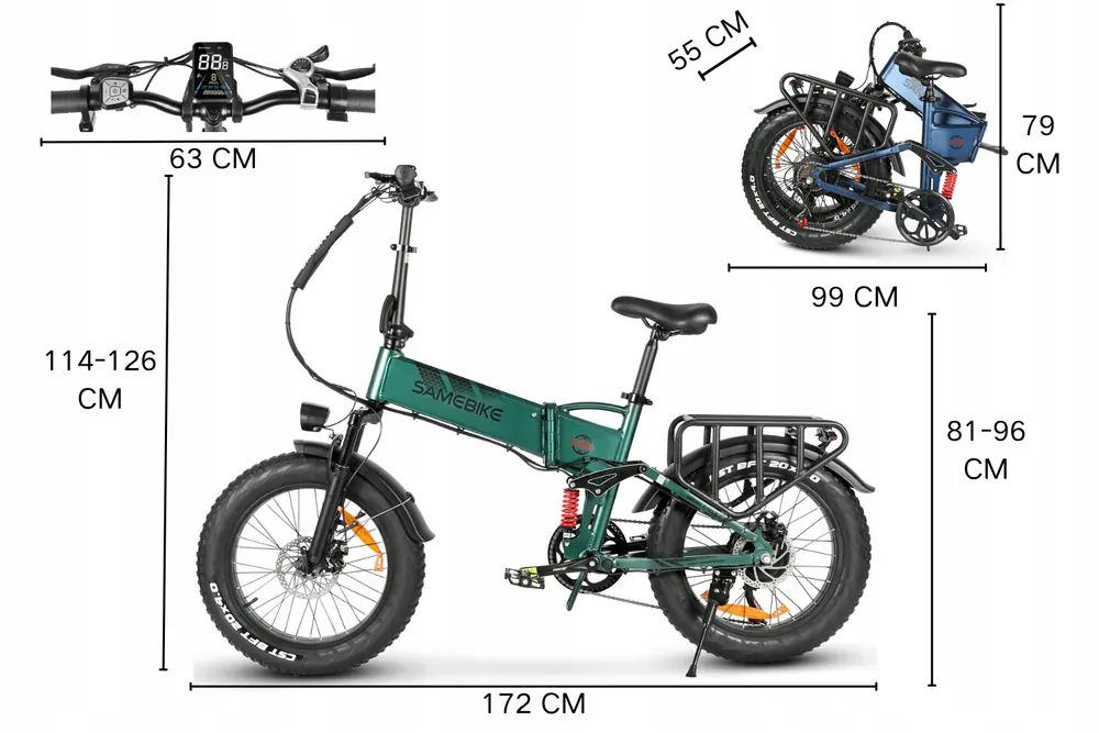 SAMEBIKE RS-A02 PRO Vélo Électrique Pliant image 2