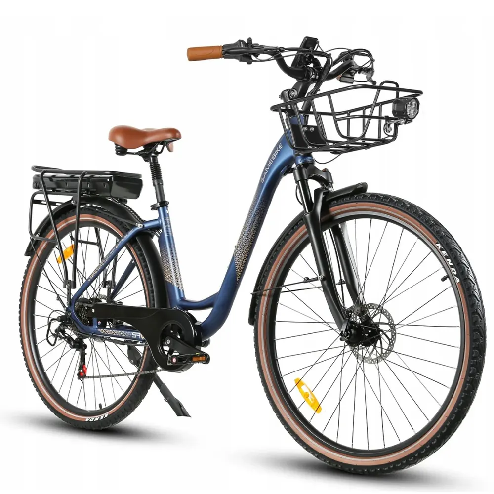 Vélo électrique ville Samebike RS-A07, moteur 750W, batterie 13AH, autonomie 80km.