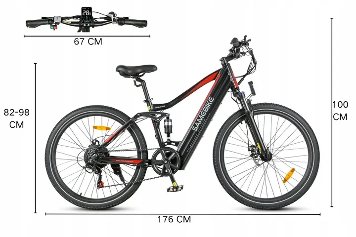 SAMEBIKE XD26-II Vélo Électrique Tout-Terrain image 15