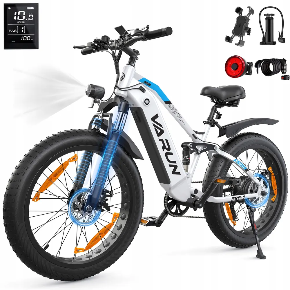 VTT électrique VARUN 26X4.0 avec batterie 48V 18Ah
