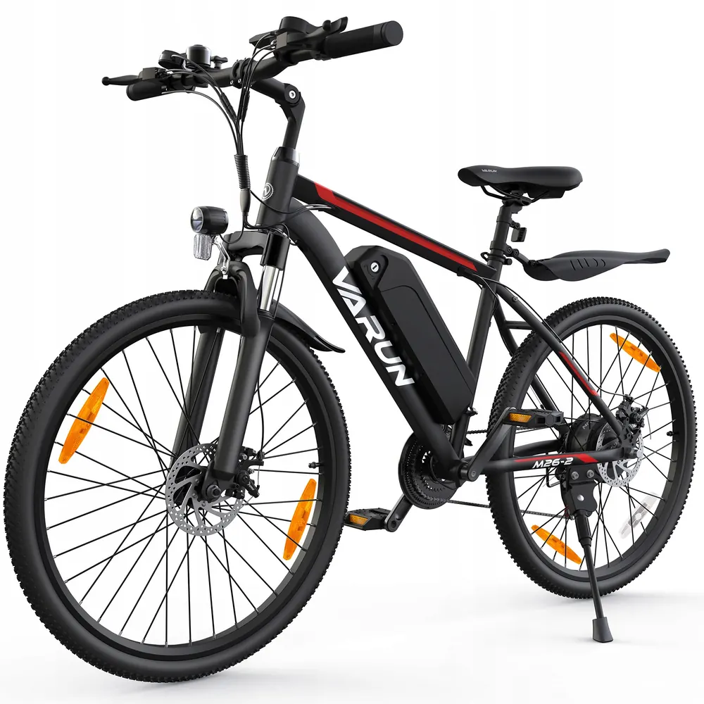 Vélo électrique VARUN 250W 26 pouces, batterie 48V 374Wh, couple 55Nm