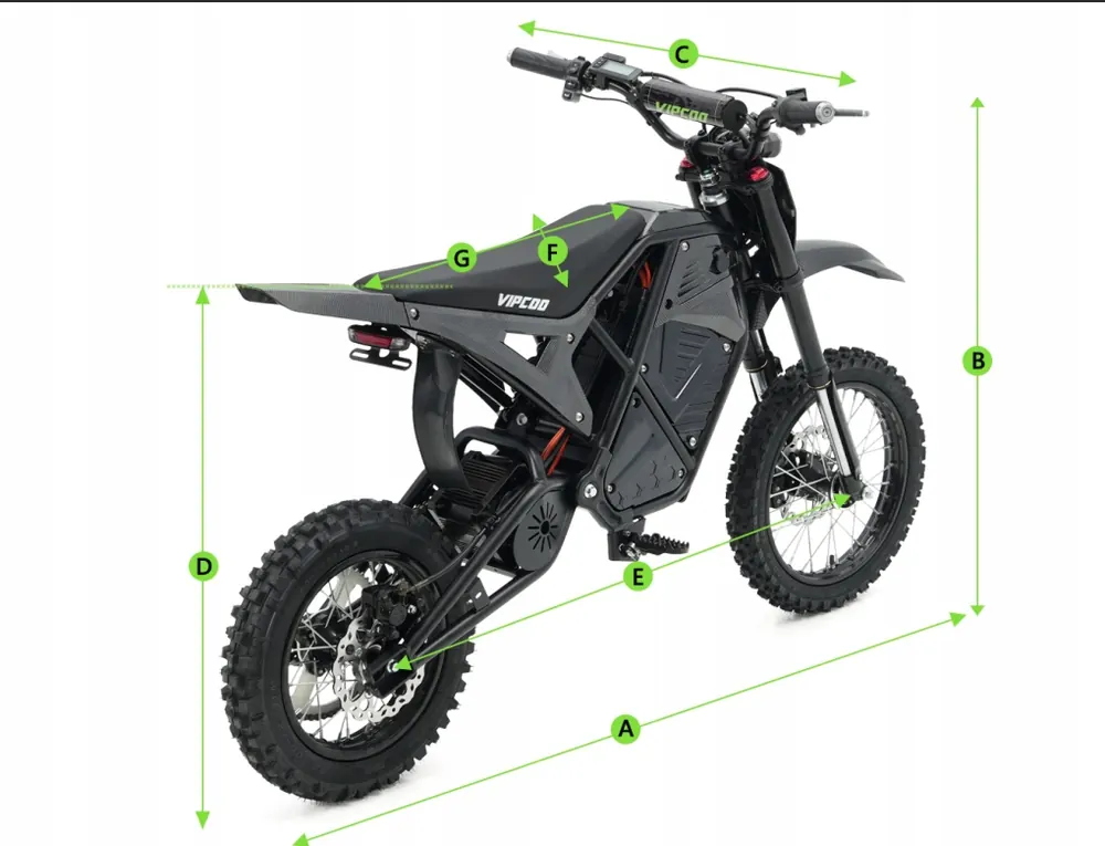 VIPCOO H3 avec suspension avant et arrière pour confort de conduite