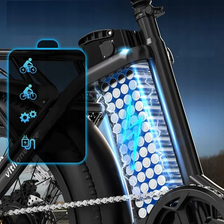 Cadre en aluminium du vélo électrique VITILAN U3