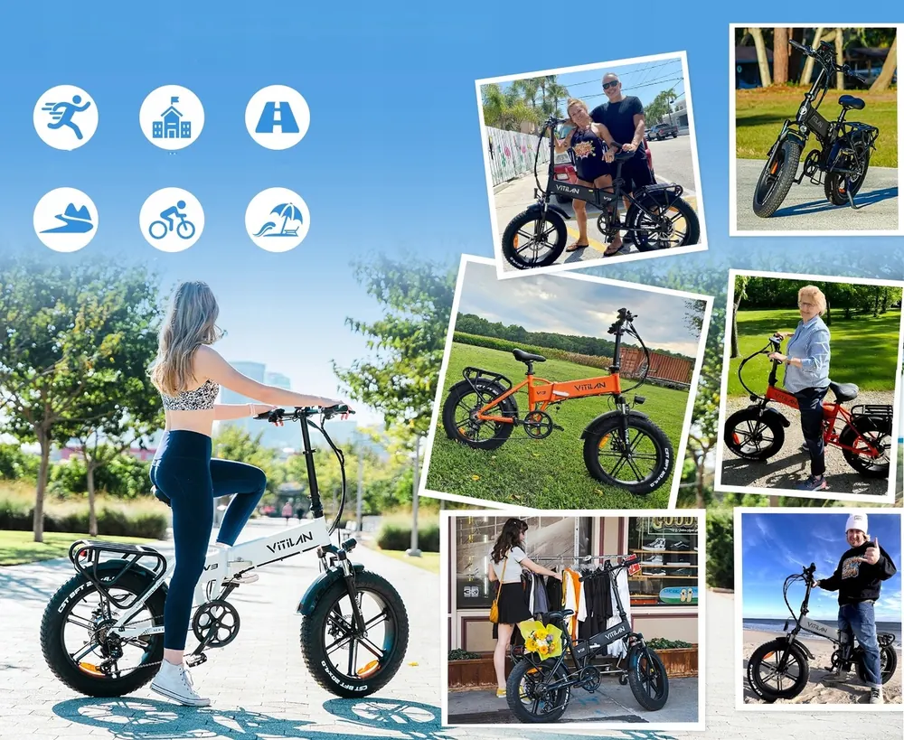 Vélo électrique pliant VITILAN V3 2.0 dans son emballage d'origine