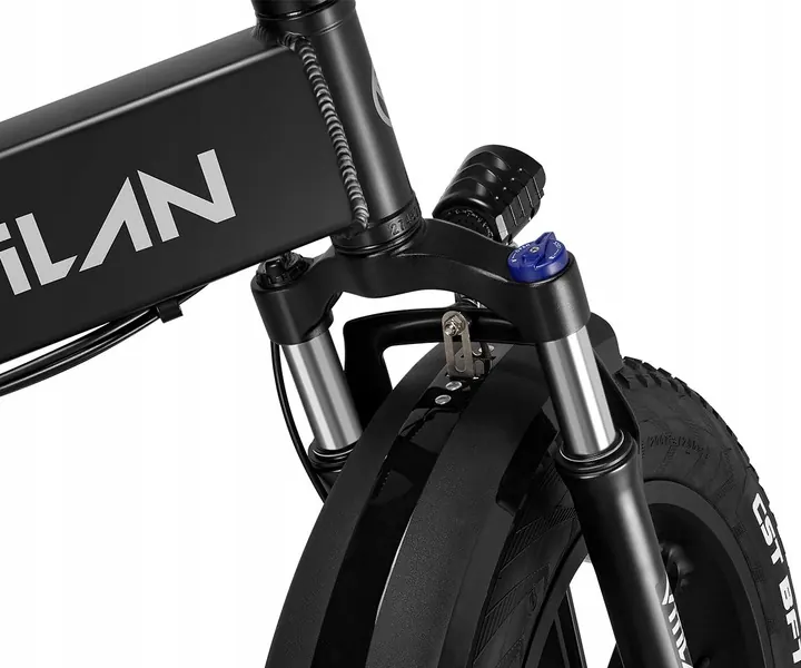 Vélo électrique pliant VITILAN V3 2.0 de couleur blanche